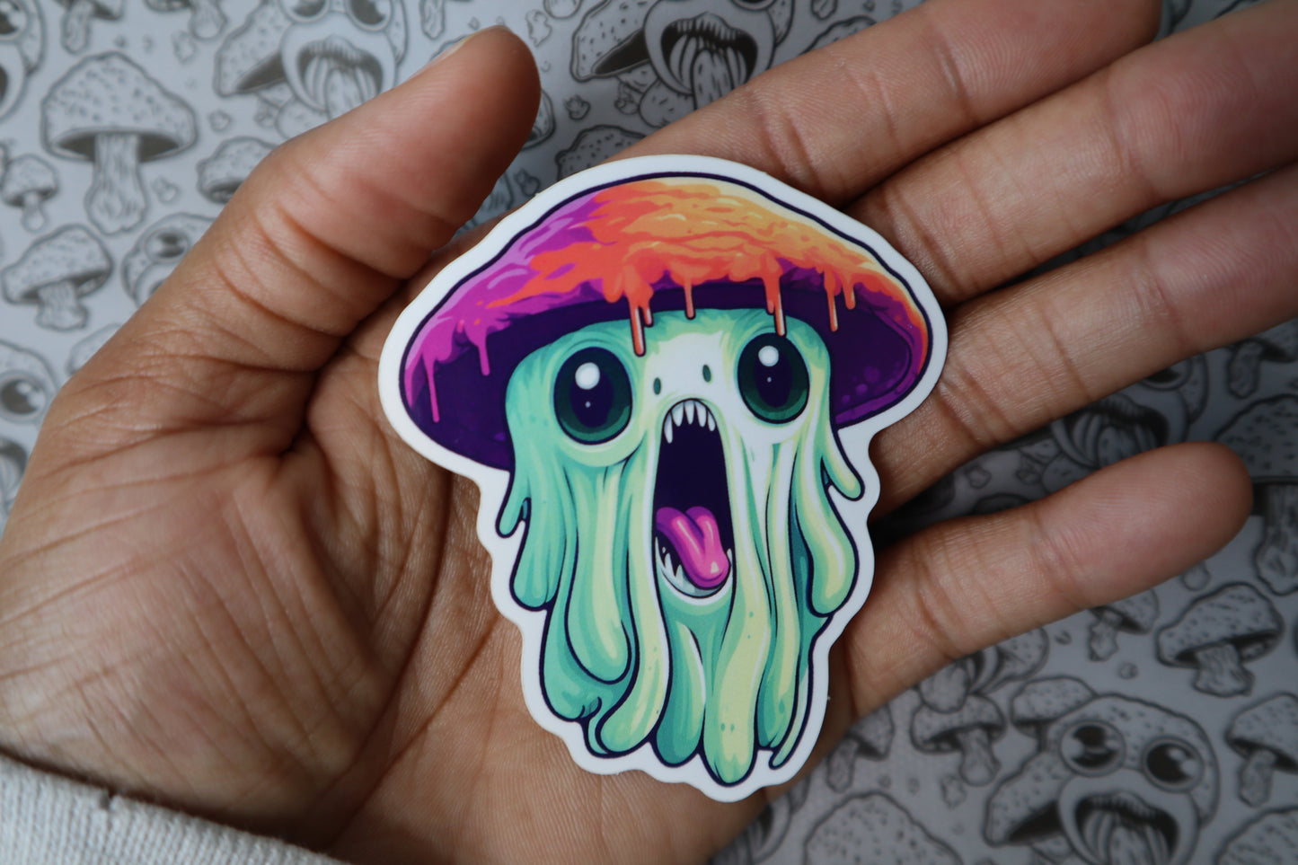 Ghost Shroomlin Sticker